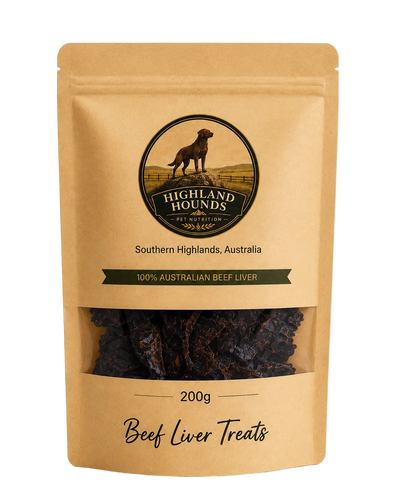 Beef Liver Dog Treats | Australian, Air Dried | Highland Hounds Pet Nutrition