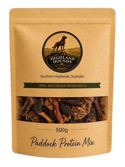 Paddock Protein Mix | High Protein Dog Treats | Highland Hounds Pet Nutrition